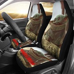 Cute Baby Yoda Car Seat Covers For Star Wars Mandalorian Fan Universal Fit 194801 SC2712