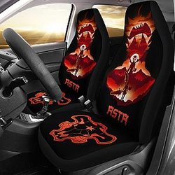 Black Clover Car Seat Covers Asta Black Clover Car Accessories Fan Gift Ci122202 SC2712