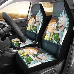 Art Rick and Morty Car Seat Covers Cartoon Fan Gift Universal Fit 210212 SC2712