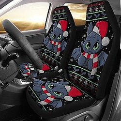 Toothless Christmas Fan Art Car Seat Cover Universal Fit 210212 SC2712