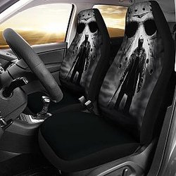 Jason Voorhees Art Friday The 13th Car Seat Covers Movie Fan Gift Universal Fit 103530 SC2712