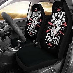 Friday The 13th Jason Voorhees Art Car Seat Covers Movie Fan Gift Universal Fit 103530 SC2712