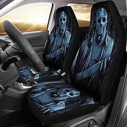 Friday The 13th Jason Voorhees Car Seat Covers Movie Fan Gift Universal Fit 103530 SC2712