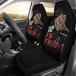 Freddy Krueger Fuck You Car Seat Covers Movie Fan Gift Universal Fit 103530 SC2712