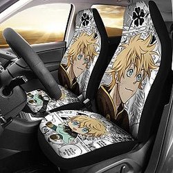 Black Clover Car Seat Covers Luck Voltia Black Clover Car Accessories Fan Gift Ci122005 SC2712