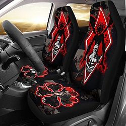 Black Clover Car Seat Covers Asta Black Clover Car Accessories Fan Gift Ci122102 SC2712