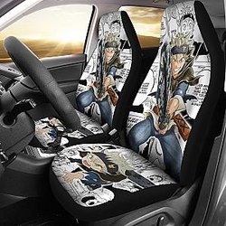 Black Clover Car Seat Covers Asta Black Clover Car Accessories Fan Gift Ci122103 SC2712