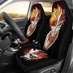 Ichigo Kurosaki Car Seat Covers Bleach Manga Fan Gift H051820 Universal Fit 072323 SC2712