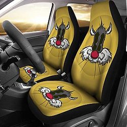 Sylvester Car Seat Covers Looney Tunes Cartoon Fan Gift H200212 Universal Fit 225311 SC2712