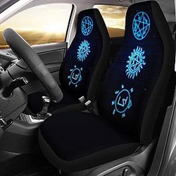 Supernatural Symbols Art Car Seat Covers Movie H040320 Universal Fit 225311 SC2712