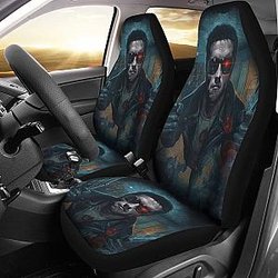 Terminator Dark Car Seat Covers Movie Fan Gift H040620 Universal Fit 225311 SC2712