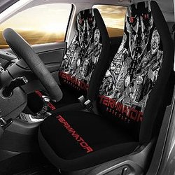 Terminator Dark Fate Art Car Seat Covers Movie Fan Gift H040620 Universal Fit 225311 SC2712