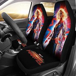 Captain Marvel Carol Danvers Car Seat Covers Lt03 Universal Fit 225721 SC2712