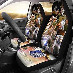 Eren &amp; Levi Attack On Titan Car Seat Covers Lt03 Universal Fit 225721 SC2712