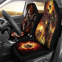 Heaven'S On Fire Robbie Reyes Ghost Rider Car Seat Covers Lt04 Universal Fit 225721 SC2712