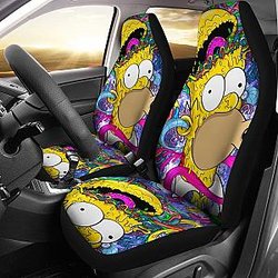 Homer Simpson'S Brain Car Seat Covers Lt03 Universal Fit 225721 SC2712