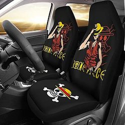 Luffy Skull One Piece Car Seat Covers Lt03 Universal Fit 225721 SC2712