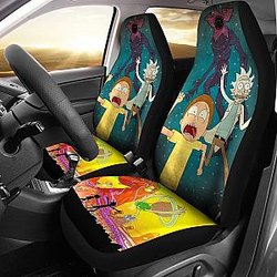 Scared Rick And Morty Car Seat Covers Lt04 Universal Fit 225721 SC2712