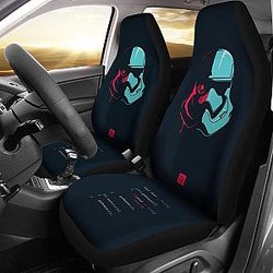 Stormtrooper Face Car Seat Covers Lt03 Universal Fit 225721 SC2712