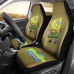 Spongebob Squarepants Playing Guitar Spongebob Car Seat Covers Lt04 Universal Fit 225721 SC2712