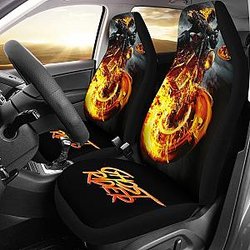 Spirit Of Vengeance Ghost Rider Car Seat Covers Lt04 Universal Fit 225721 SC2712