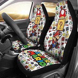 Super Mario &amp; Hidden Reward Car Seat Covers Mn05 Universal Fit 225721 SC2712