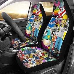 The Simpsons Adventure Time Car Seat Covers Lt03 Universal Fit 225721 SC2712