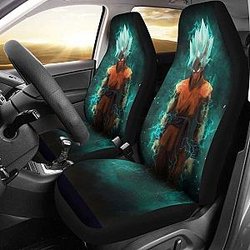 Goku Blue Car Seat Covers 4 Universal Fit SC2712