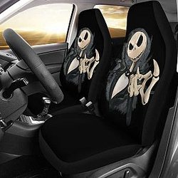 Jack Skellington Head Car Seat Covers 2 Universal Fit SC2712