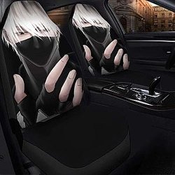 Kakashi Naruto Black Seat Covers 101719 Universal Fit SC2712