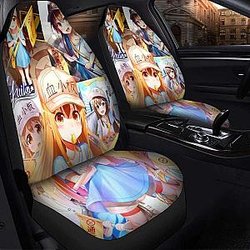 Anime Girl Yellow Hair Seat Covers 101719 Universal Fit SC2712