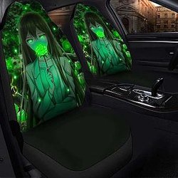 Anime Green Rose Seat Covers 101719 Universal Fit SC2712