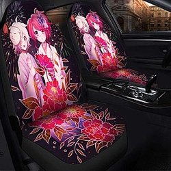 Anime Girl Flower Seat Covers 101719 Universal Fit SC2712