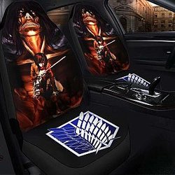 Attack On Titan Mikasa Seat Covers 101719 Universal Fit SC2712