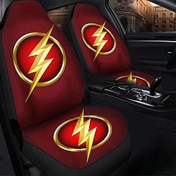 The Flash Logo Seat Covers 101719 Universal Fit SC2712