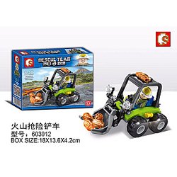 SEMBO 603012 Doomsday Rescue: Volcano Rescue Forklift Technic