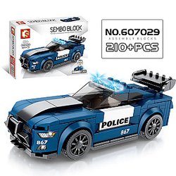 SEMBO 607029 Famous Cars: Ford Mustang Police Car Technic