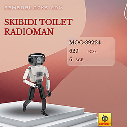 MOC Factory 89224 Movies and Games Skibidi Toilet Radioman