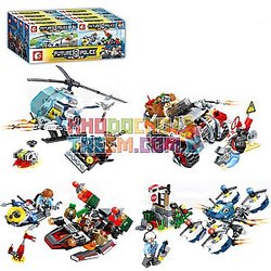 SEMBO SD9346-SD9349 Dragon Fury Super Police Technic