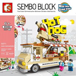 SEMBO 601301 Hot Dog Cart Street Scene