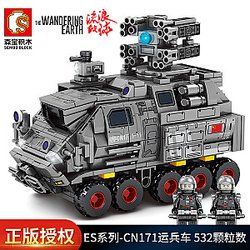 SEMBO 107027 Wandering Earth: ES Series-CN171 Personnel Carrier Military