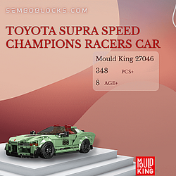 MOULD KING 27046 Technician Toyota Supra Speed Champions Racers Car