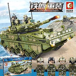 SEMBO 105731 Jagged Heavy equipment: ZBD-04 type Infantry Fighting Vehicle Military