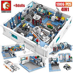 SEMBO 107021-24 Wandering Earth: Space Station 4-in-1 Space