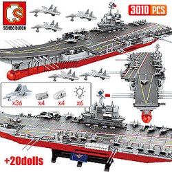 SEMBO 202001 Chinese People's Liberation Army Navy Shandong Ship Aircraft Carrier Military