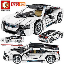 SEMBO 701603 Juggernaut Hurricane: BMW I8 Coupe Pull Back Car Technic