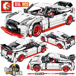 SEMBO 701712 Nissan GTR Pull Back Technic