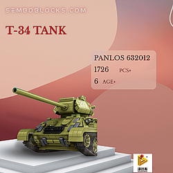 PANLOSBRICK 632012 Military T-34 Tank