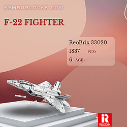 REOBRIX 33020 Military F-22 Fighter