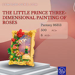 Pantasy 86313 Creator Expert The Little Prince Three-dimensional Painting Of Roses